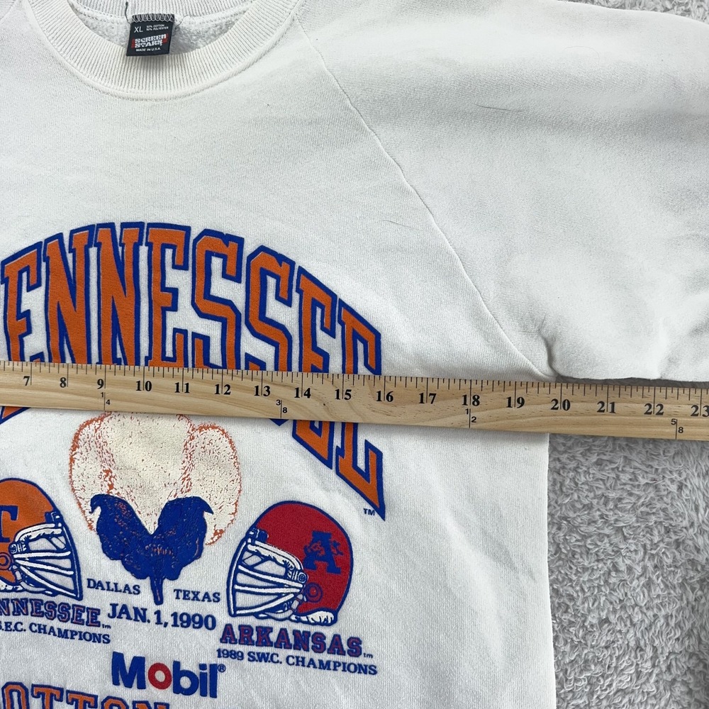 Vintage Tennessee Volunteers Sweater BOXY Small‎ NCAA Football Cotton Bowl 90s - Picture 6 of 9